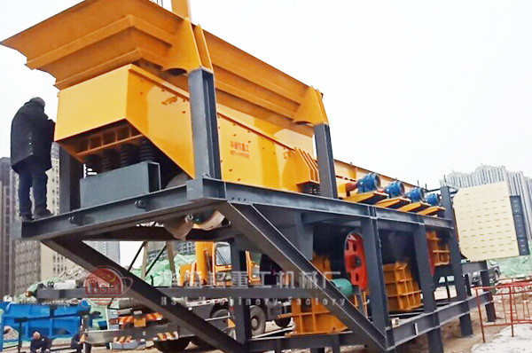 建筑垃圾移動制砂機